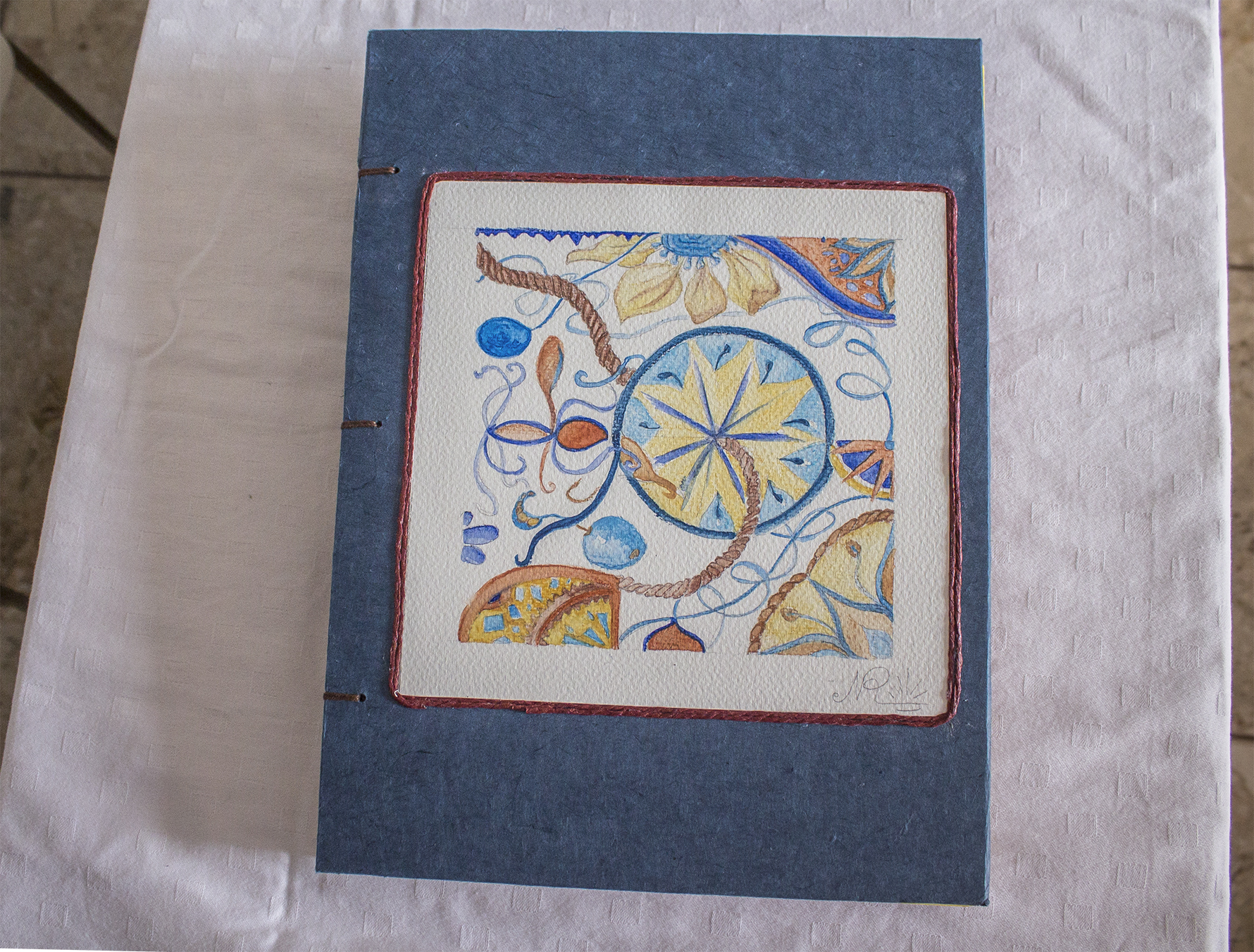 Album serie Floreale 33x24 - 28 Pagine - Blu